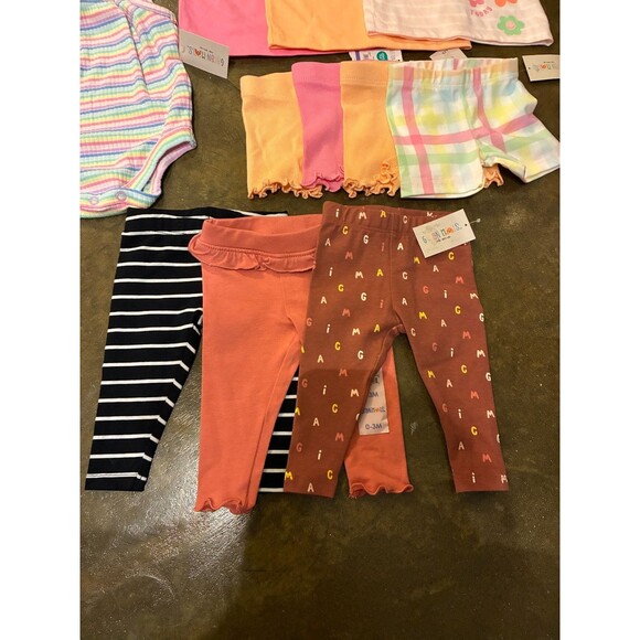 NWT Baby Girls Summer Capsule Wardrobe Outfit Sets- Garanimals - 0-3M - Picture 4 of 4